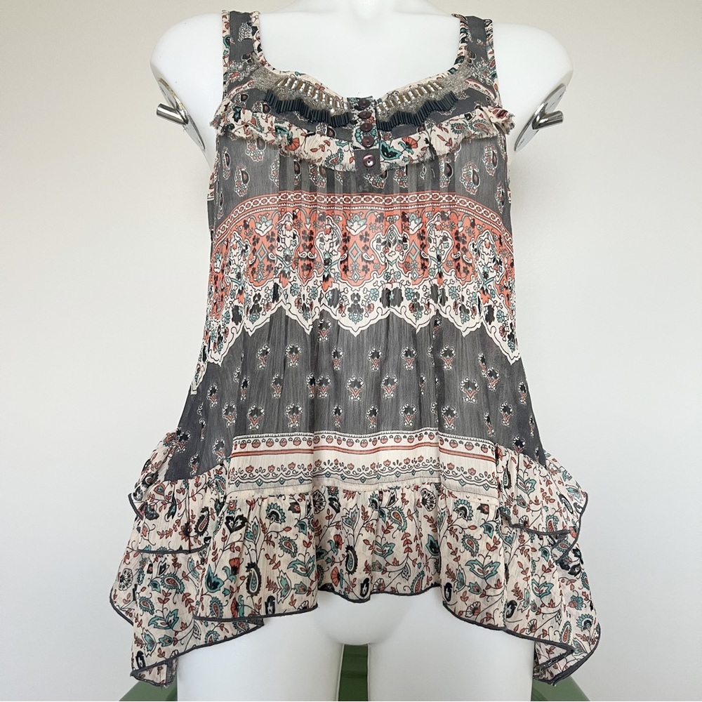 Willow & Clay Beaded Peplum Blouse